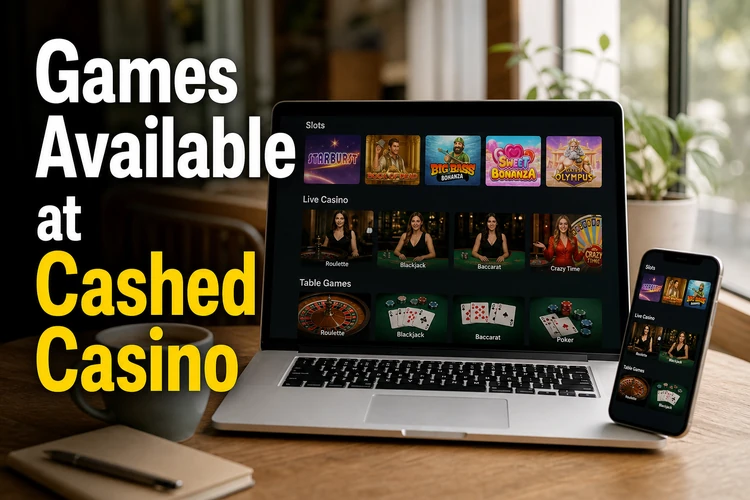 Games Available at Cashed Casino